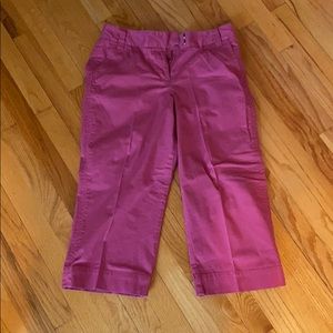 Dark pink capris